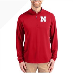 Nebraska‎ Huskers Cutter & Buck Virtue DryTec Quarter-Zip Pullover Large
